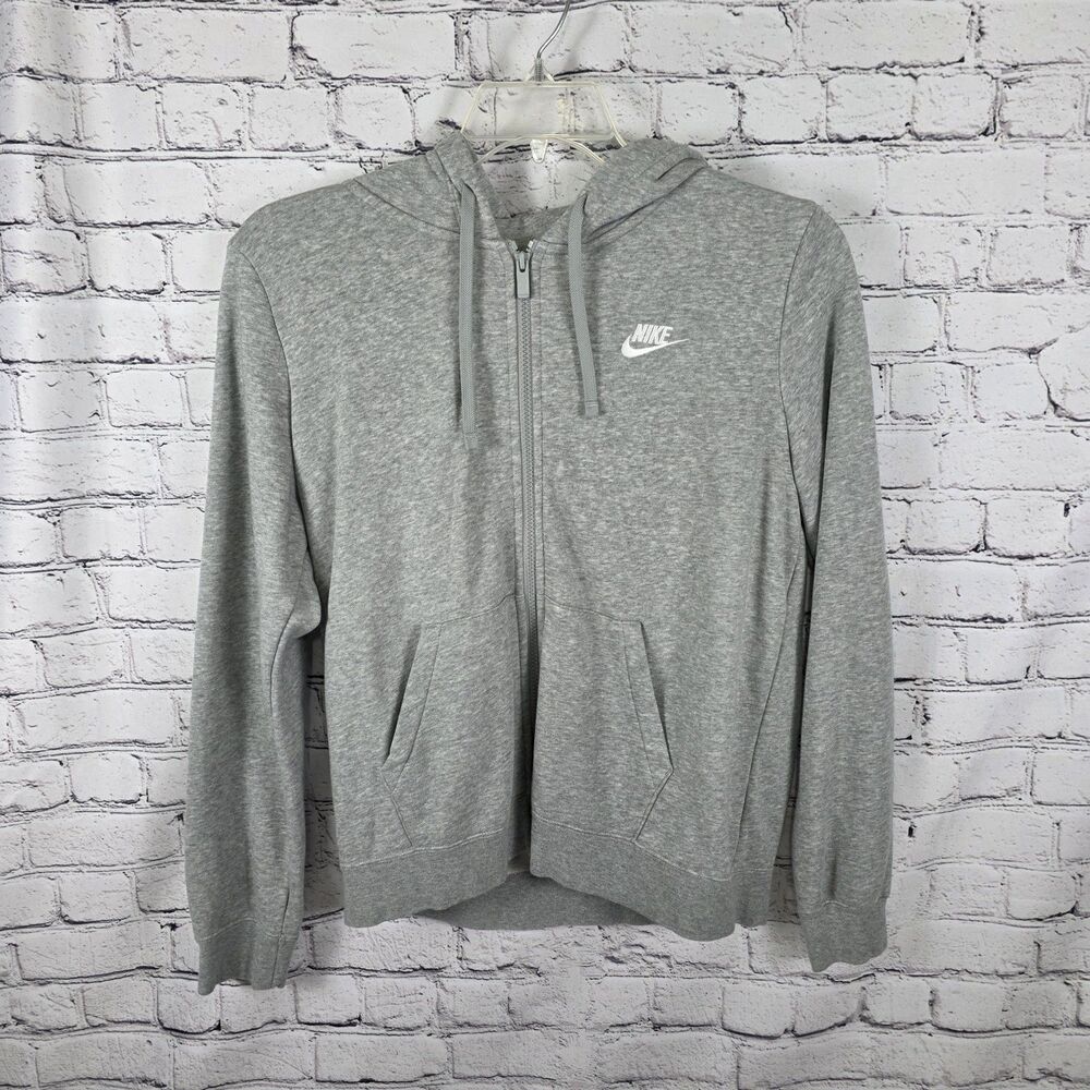 Nike Women's Medium Heather Gray Club Fleece Hoodie